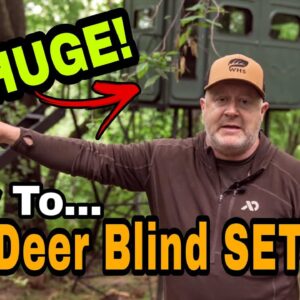 Huge Deer Blind Setup Tips
